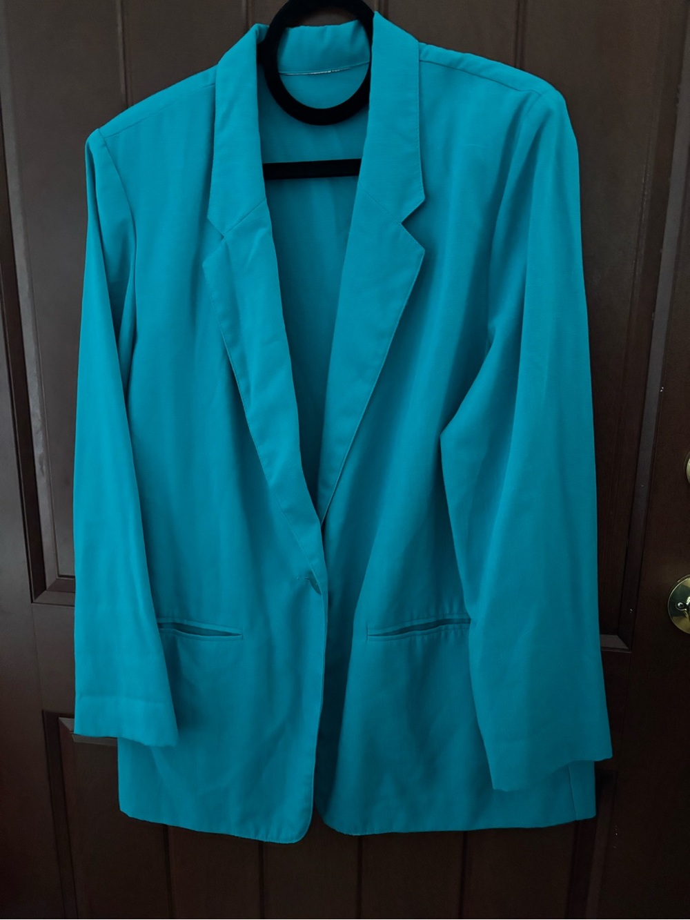 Women's Teal Tailored Blazer Jacket